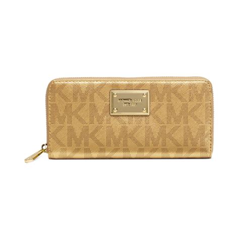 michael kors mercer logo continental wallet|Michael Kors zipper wallet.